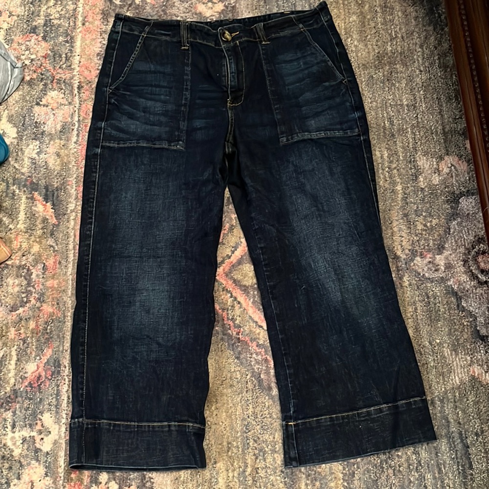Cropped Cabi jeans.